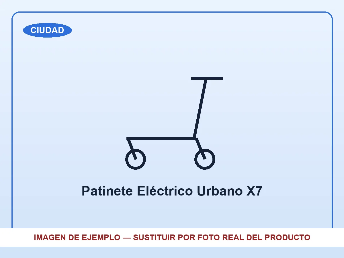 Patinete Eléctrico Urbano X7 (producto de ejemplo)